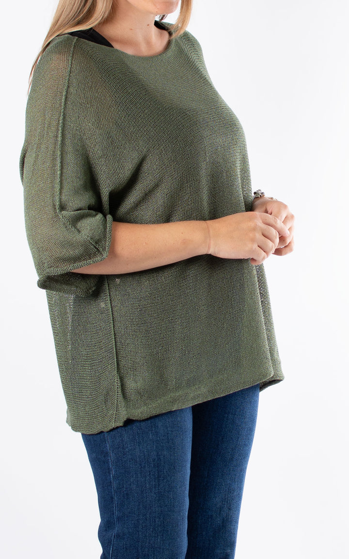 Hattie Fine Knit | Khaki