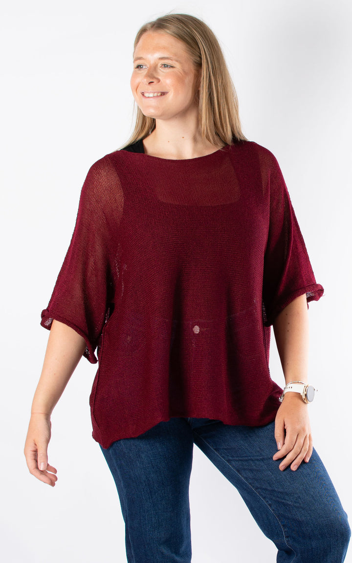 Hattie Fine Knit | Mulberry