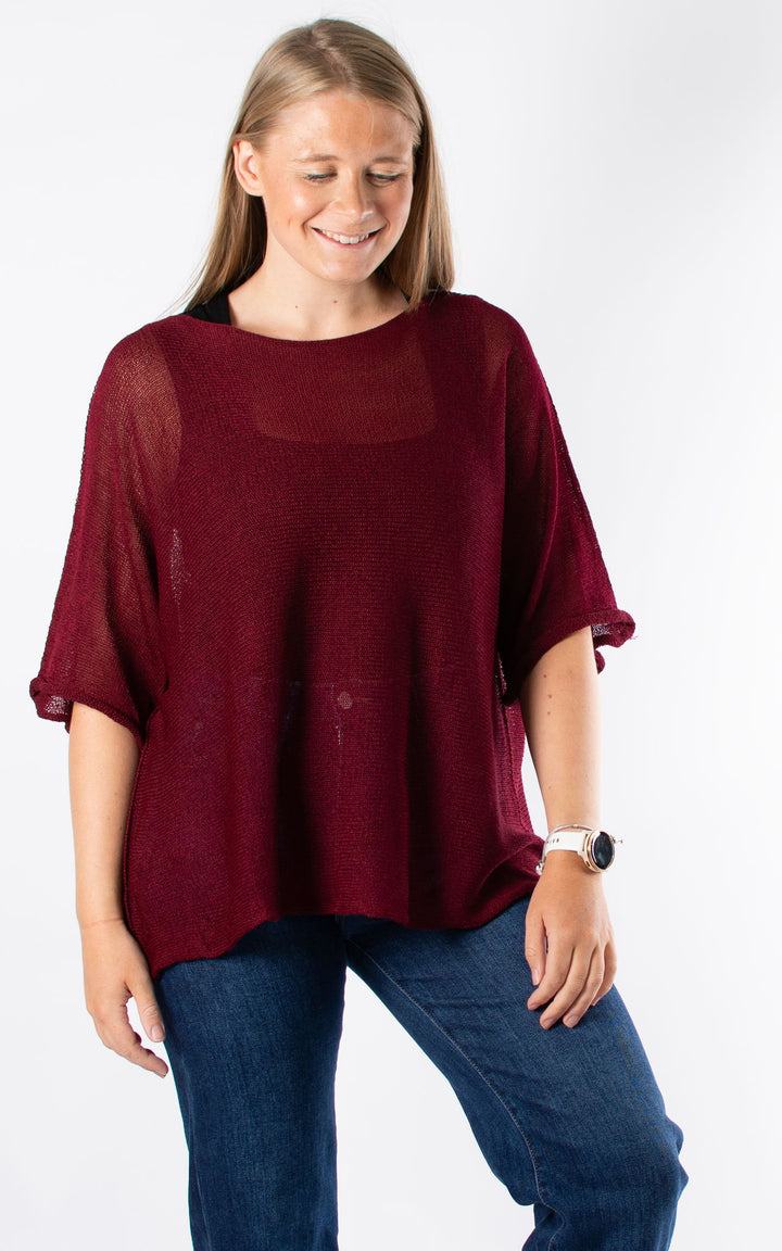 Hattie Fine Knit | Mulberry