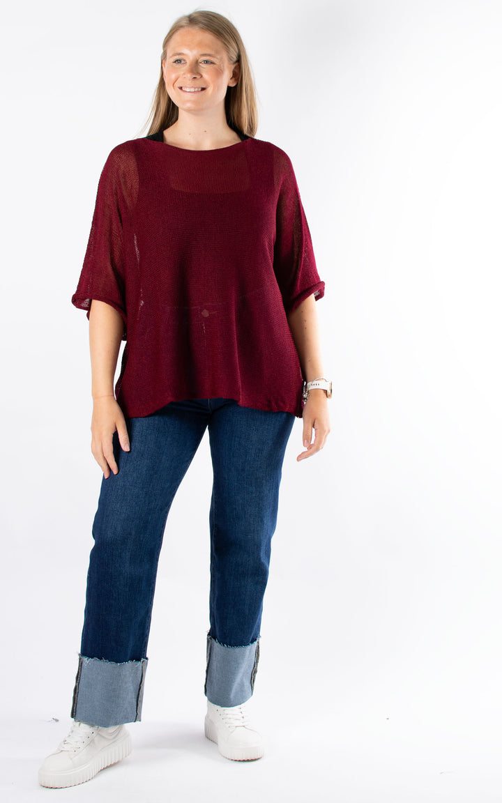 Hattie Fine Knit | Mulberry