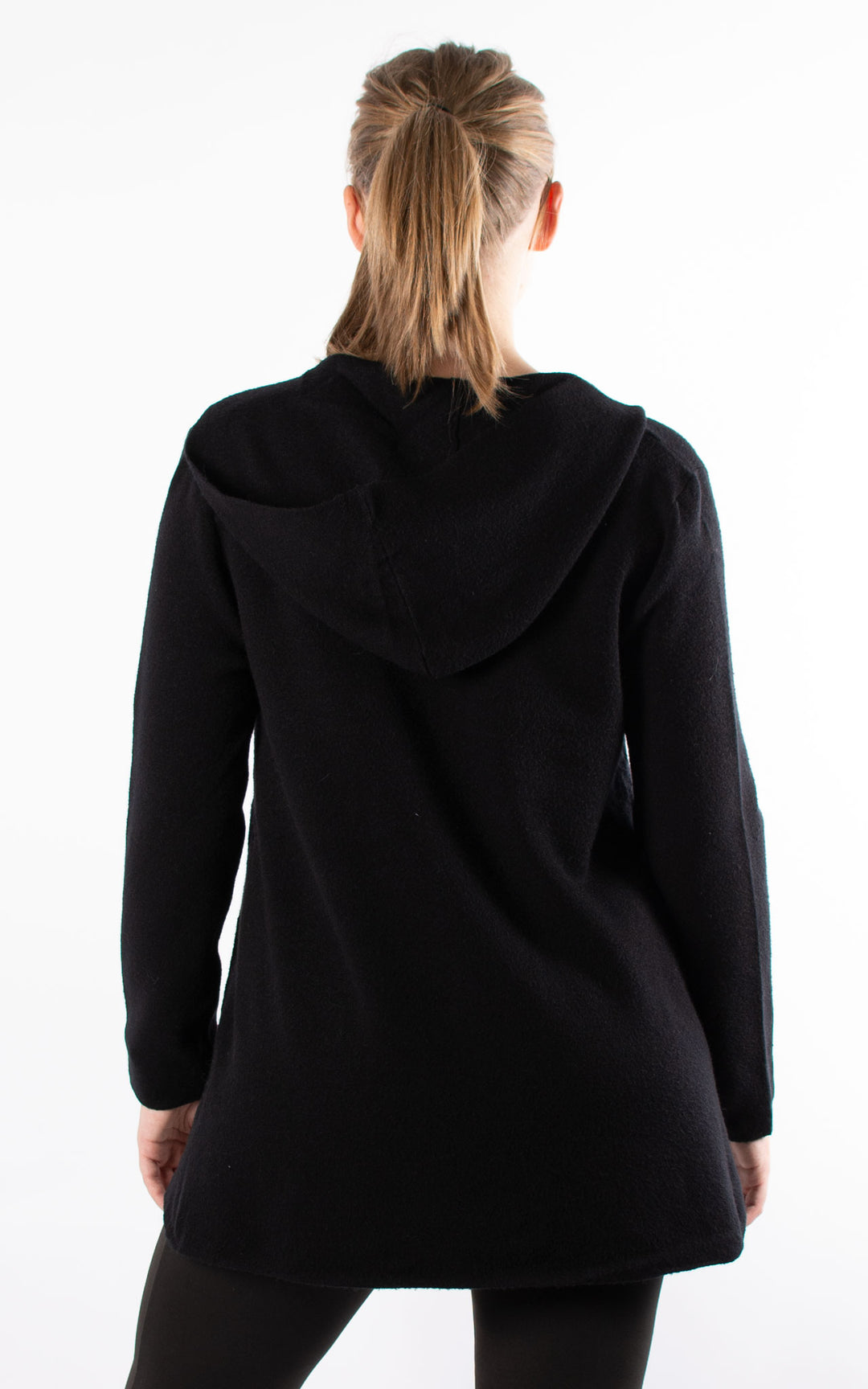 Hazel Hooded Cardigan | Black