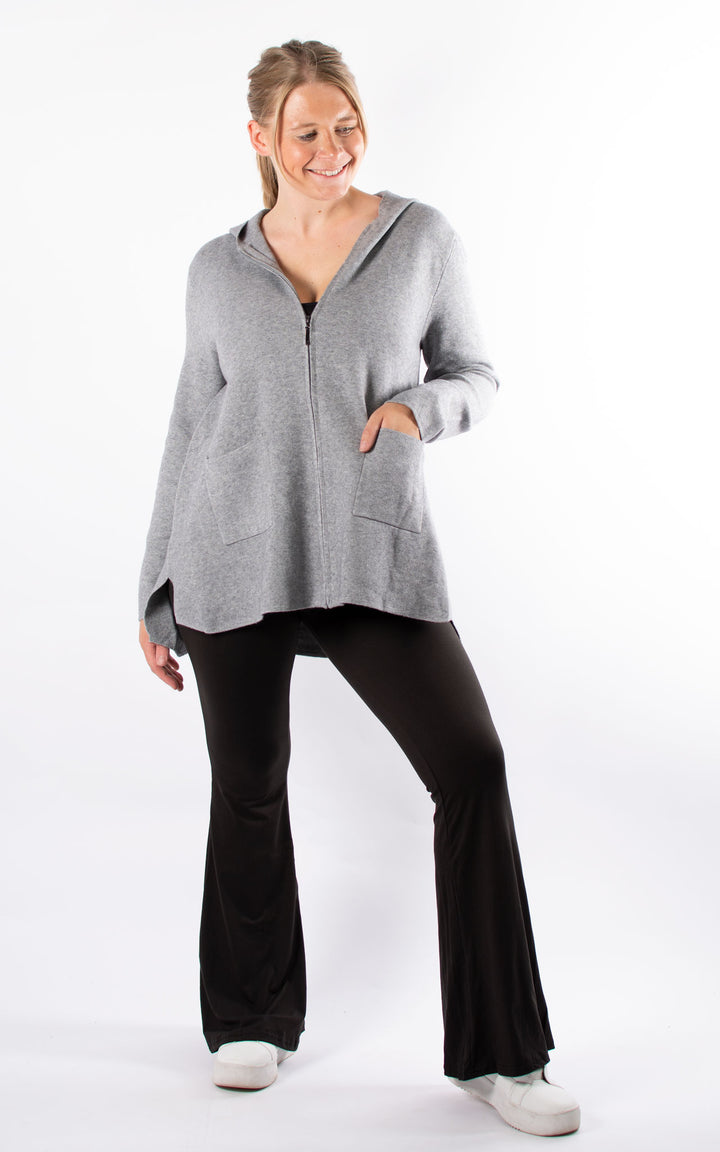 Hazel Hooded Cardigan | Grey