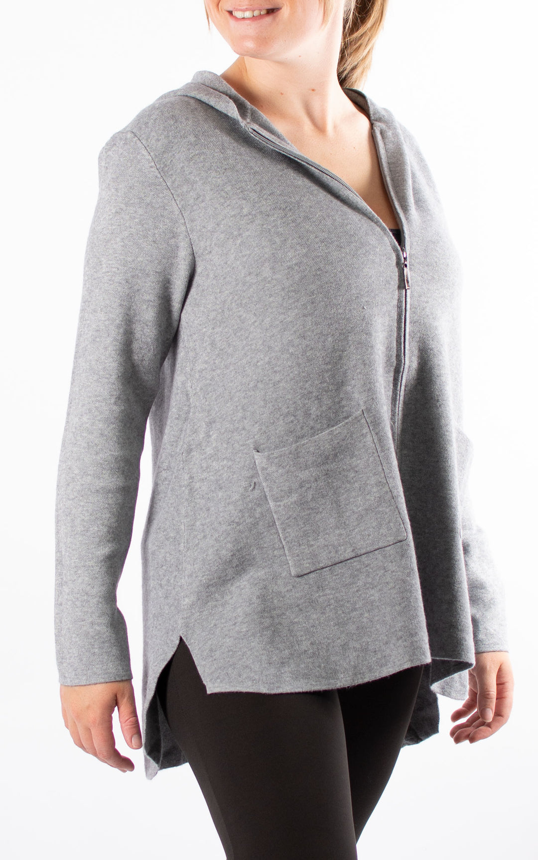 Hazel Hooded Cardigan | Grey