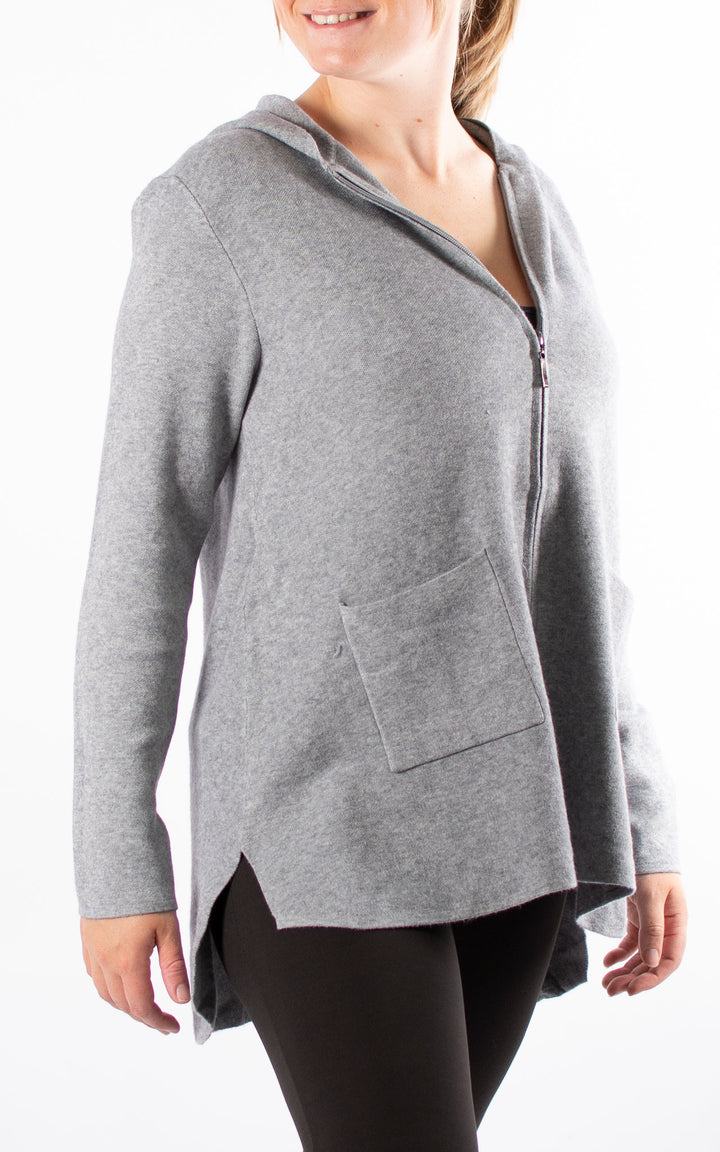 Hazel Hooded Cardigan | Grey
