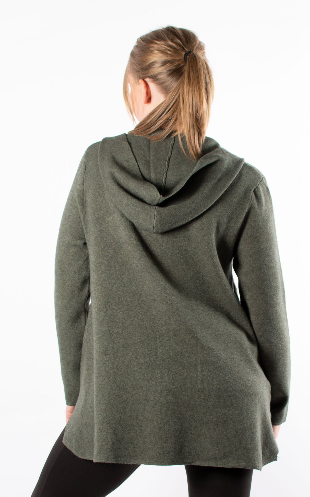 Hazel Hooded Cardigan | Khaki