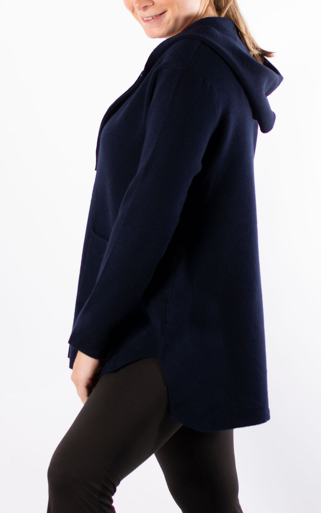 Hazel Hooded Cardigan | Navy