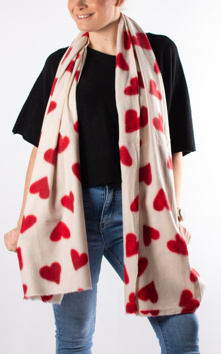 Heart Scarf | Red