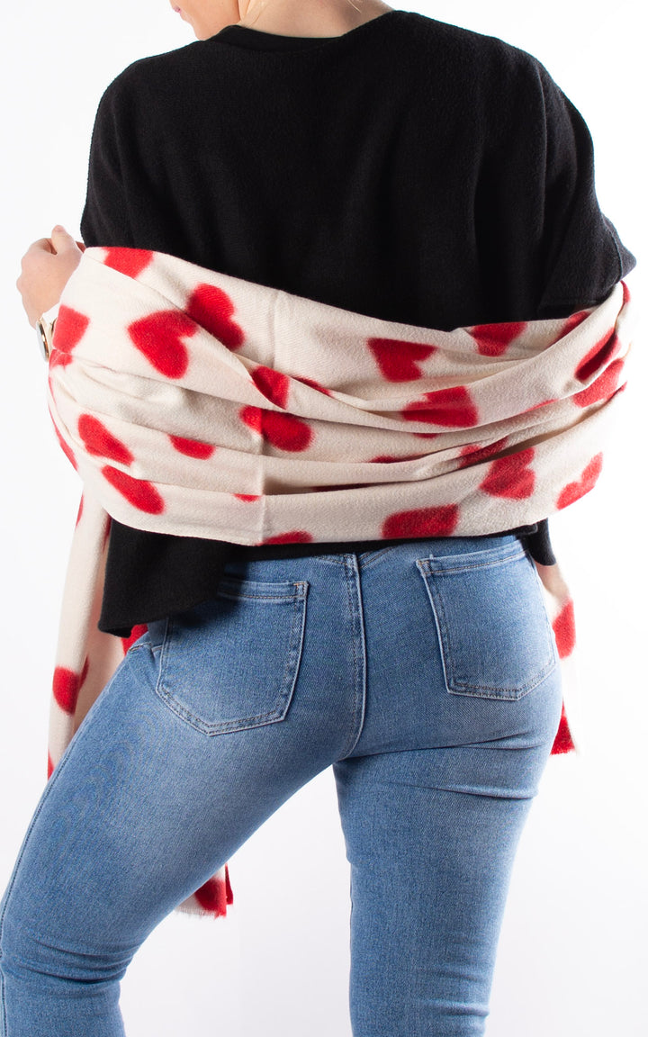 Heart Scarf | Red