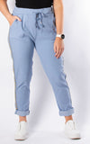 Hearts Strap Magic Jogger | Denim