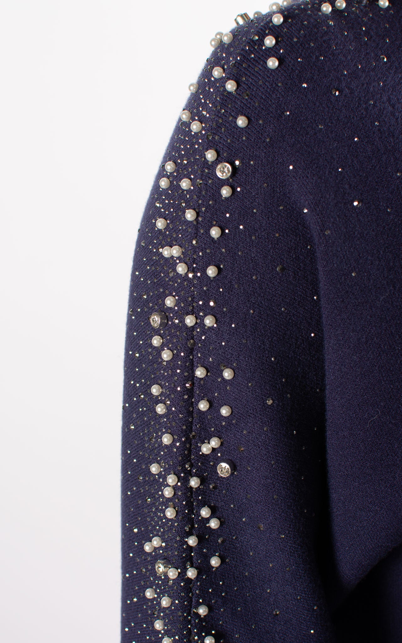 Navy glitter jumper best sale