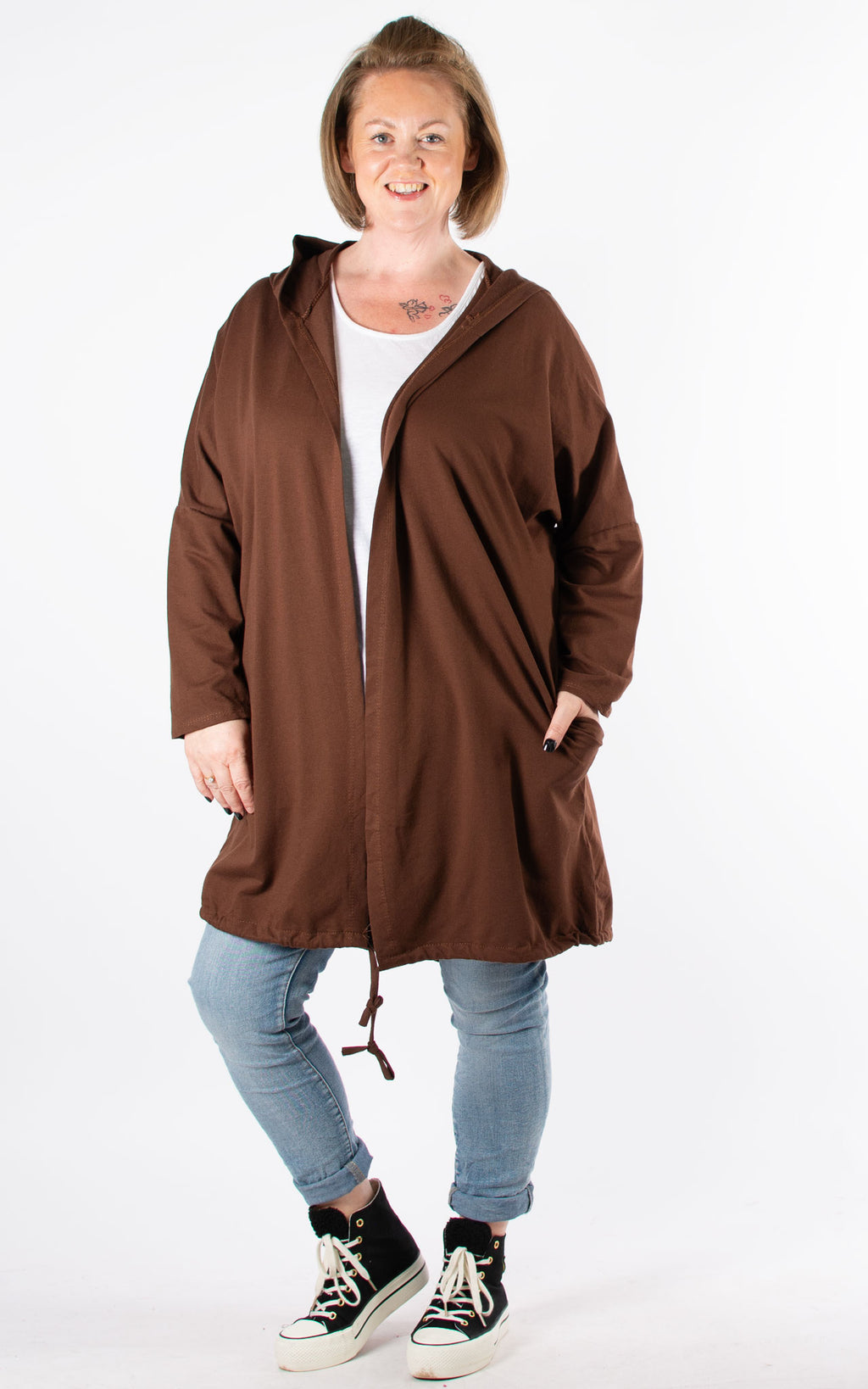 Hoodie Wing Jacket | Brown