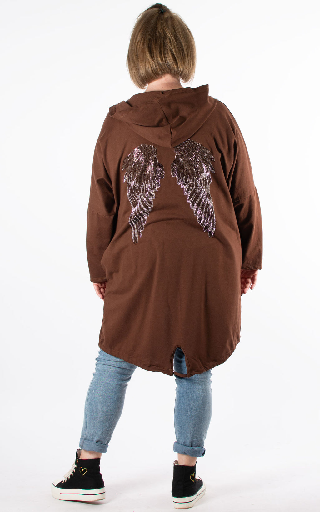 Hoodie Wing Jacket | Brown