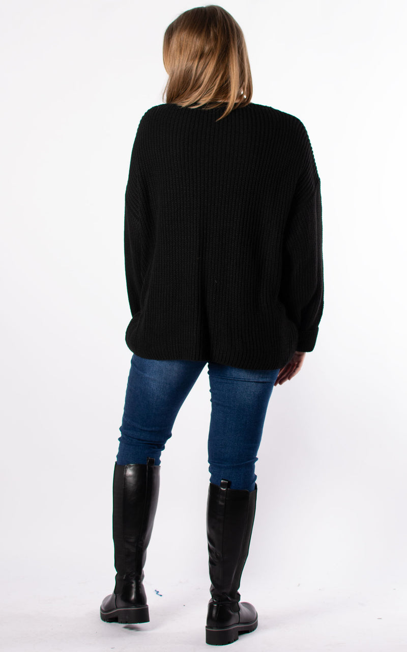 Hope Knit Jumper | Black