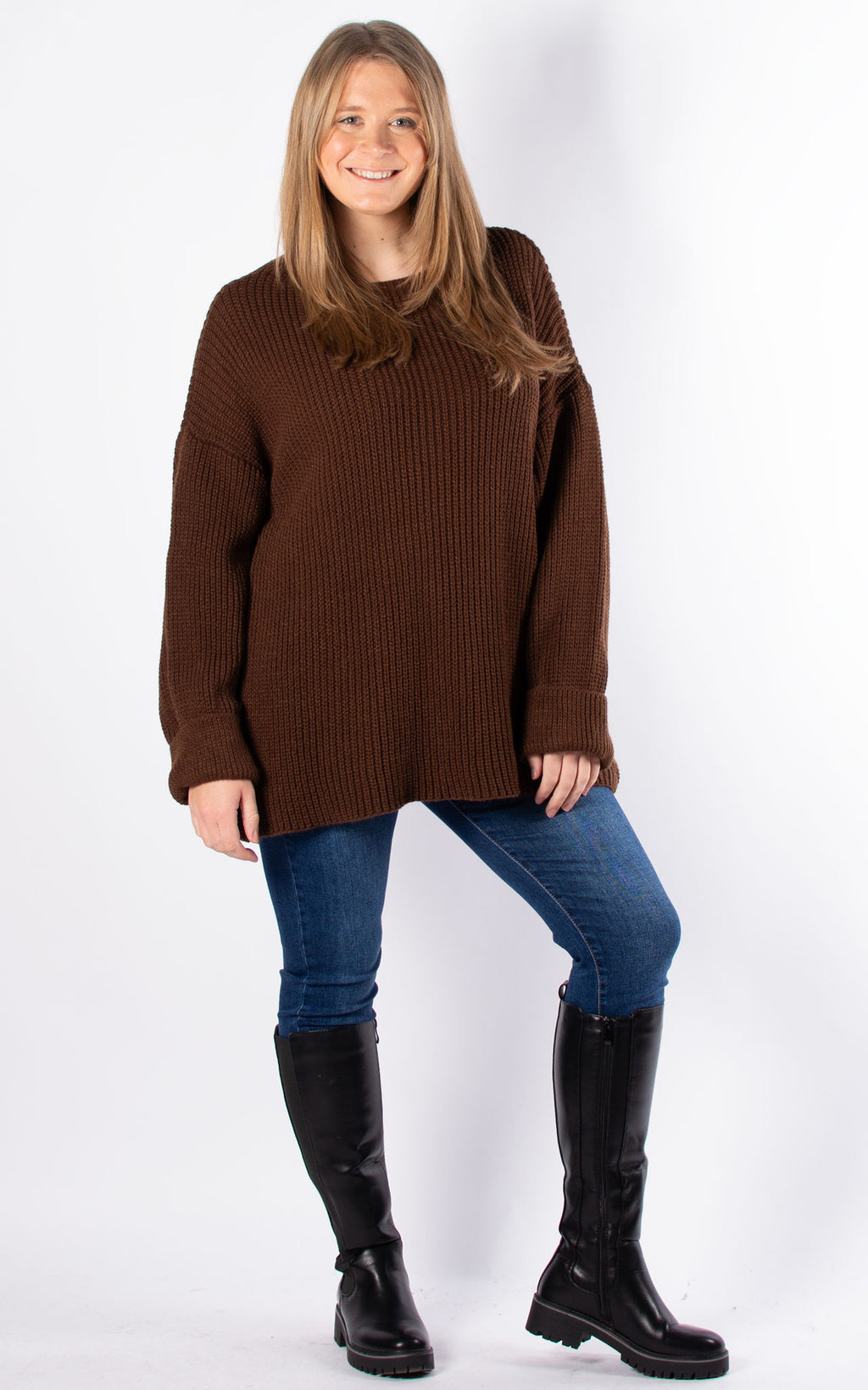 Hope Knit Jumper | Chocolate