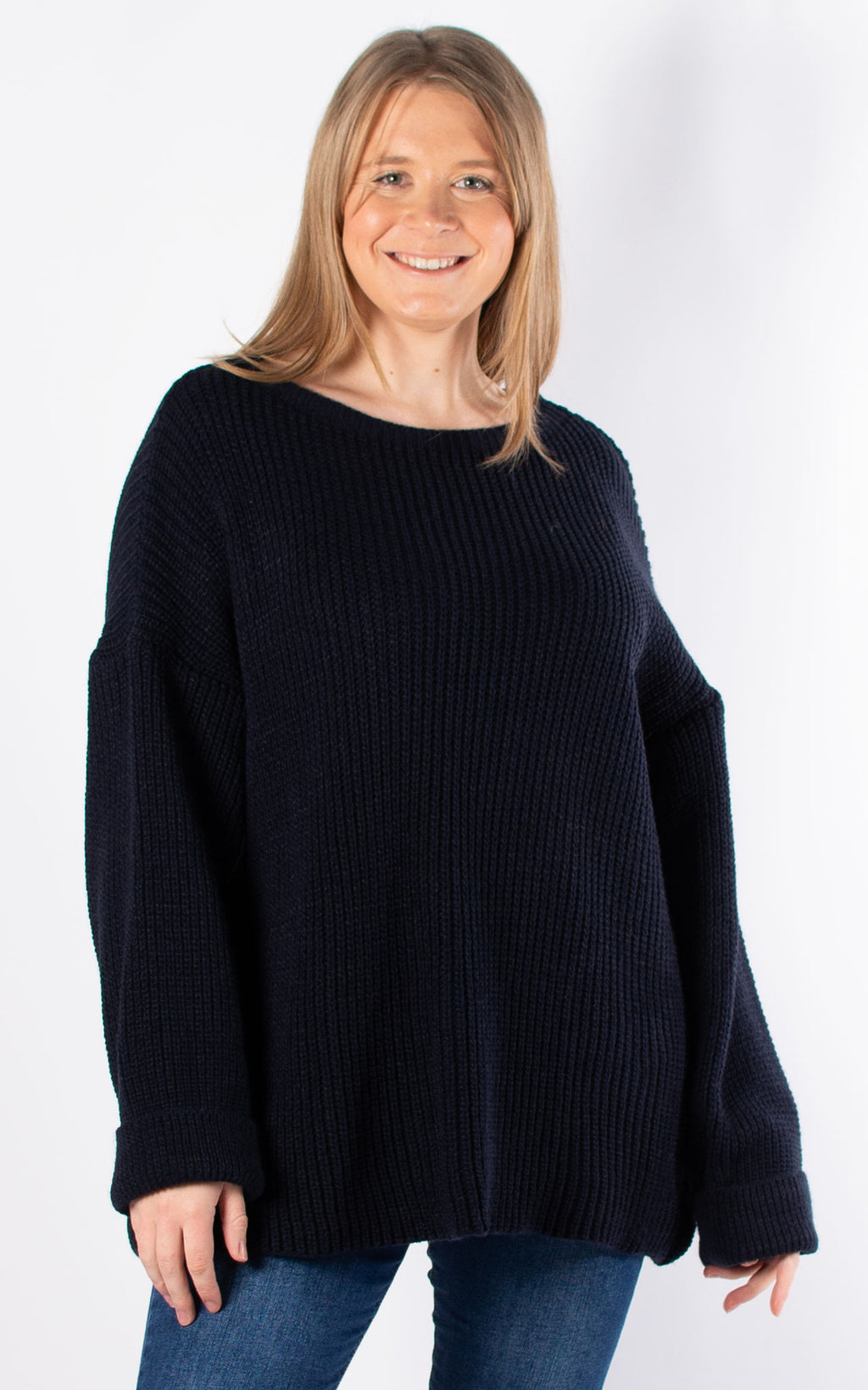 Hope Knit Jumper | Navy