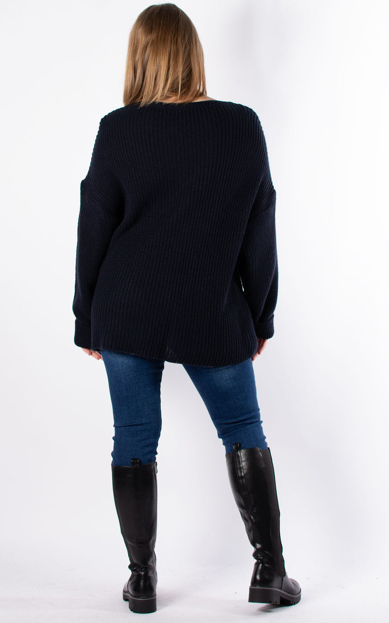 Hope Knit Jumper | Navy