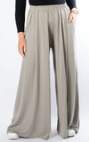 Mabel Wide Leg Trouser | Taupe