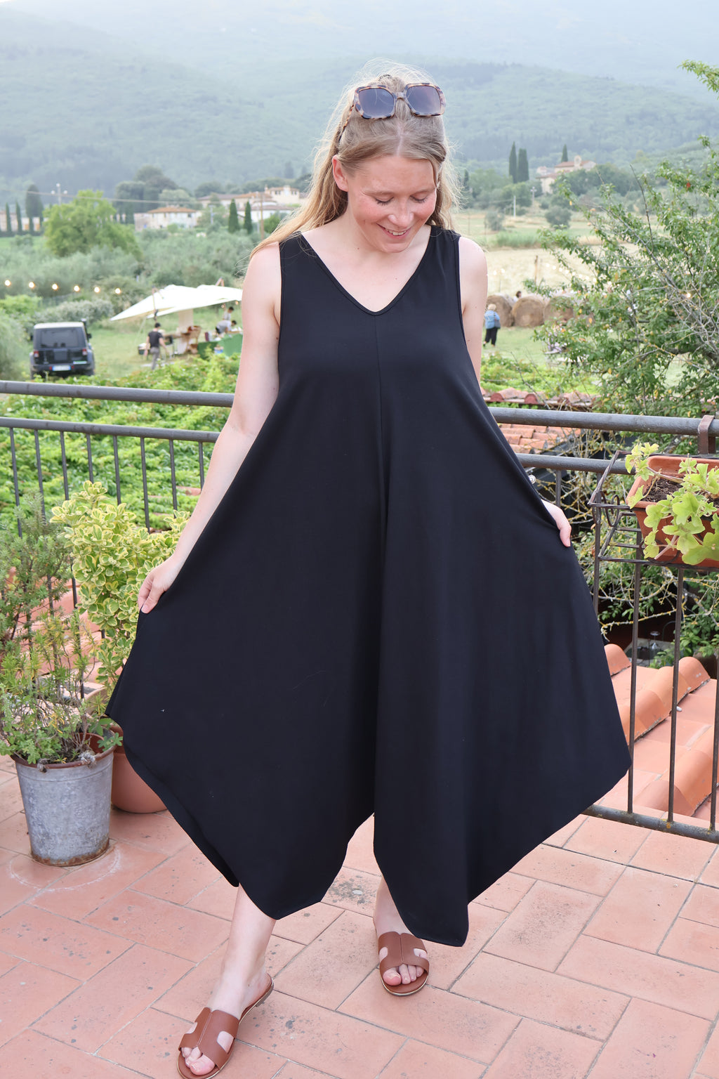 *PRE-ORDER* Chiara Handkerchief Dress | Black