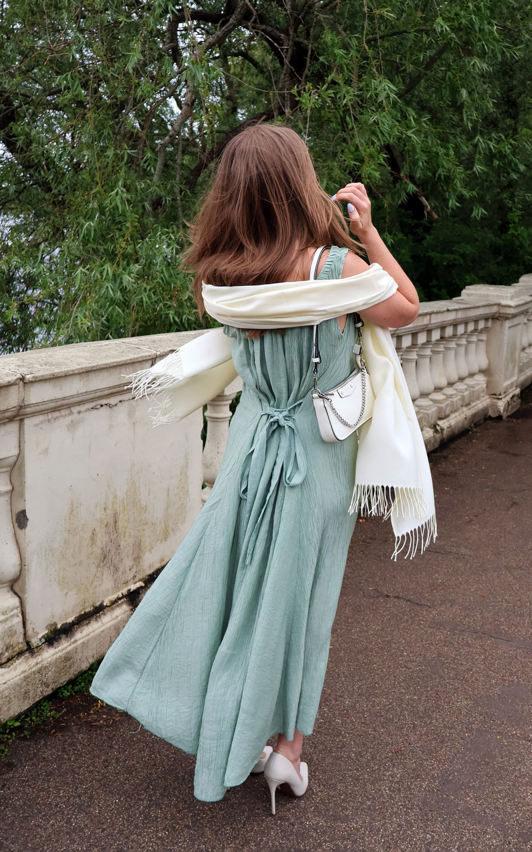 Cleo Crinkle Dress | Sage