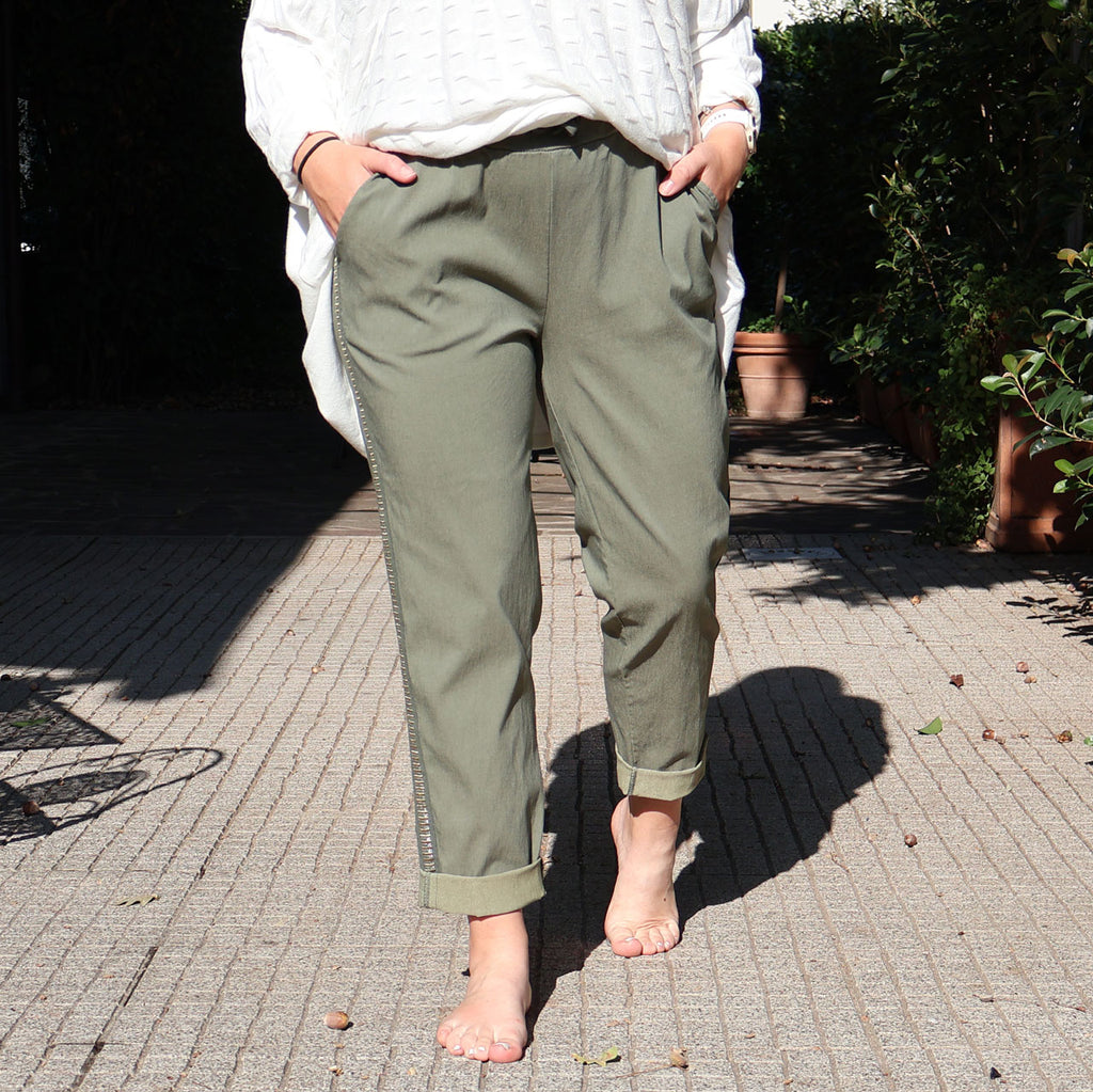 Side Strap Magic Jogger | Khaki