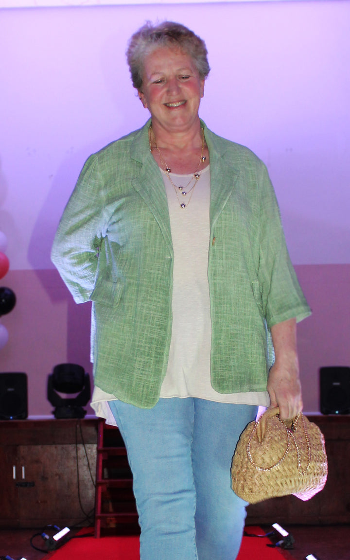 Etta Cotton Blazer | Green