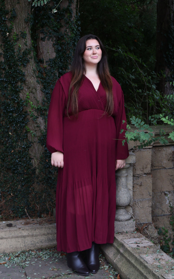 Oprah Wrap Dress | Burgundy