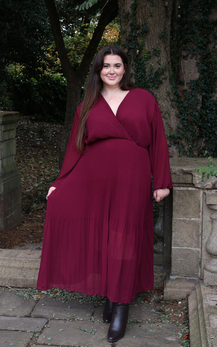 Oprah Wrap Dress | Burgundy