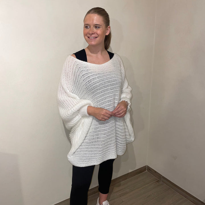 *PRE-ORDER* Angelina Oversized Knit | Winter White