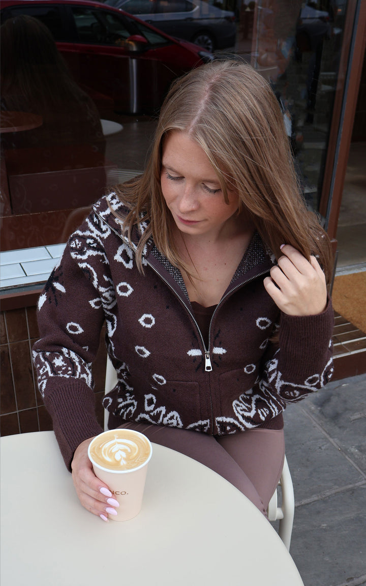 Lorna Paisley Jacket | Chocolate