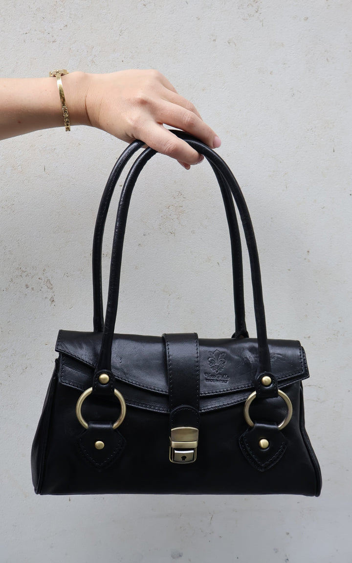 Leather Handbag | Black