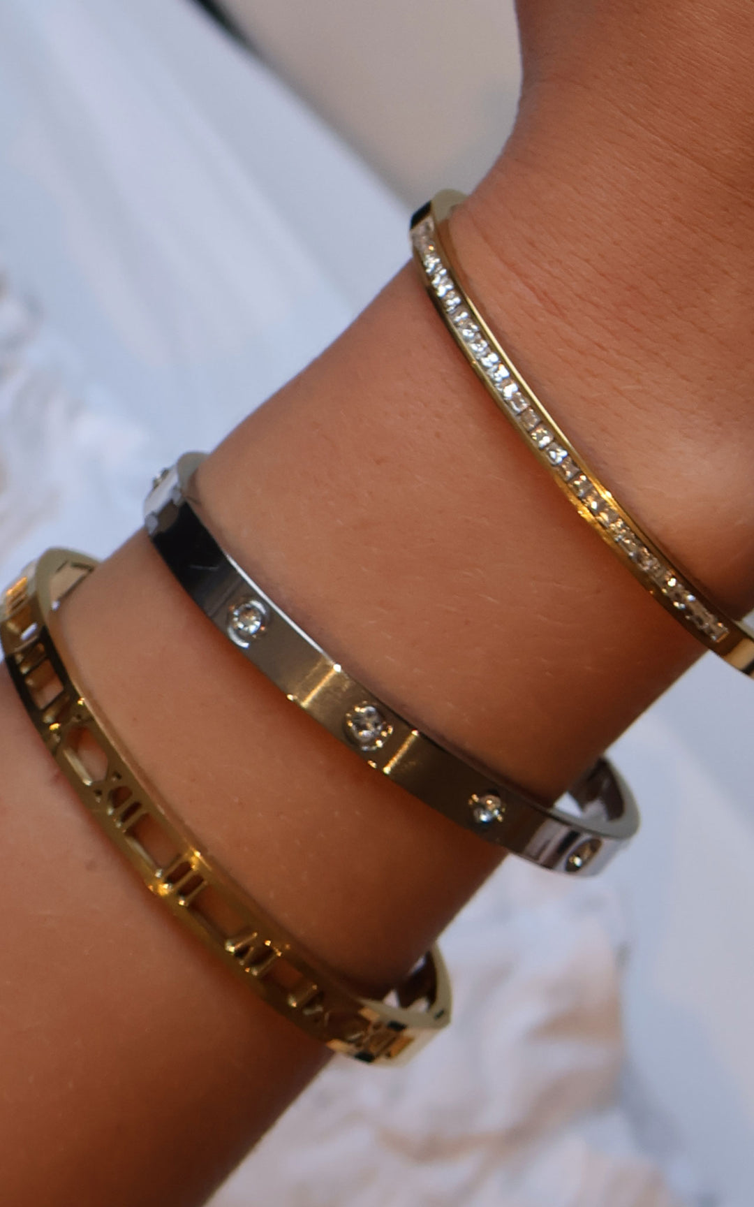 Jet Bracelet | Diamond Strip | Gold