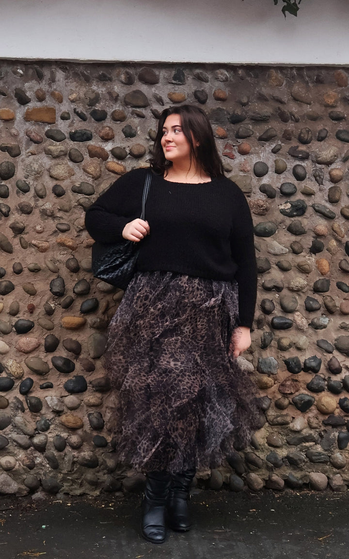 Josie Cropped Jumper | Black