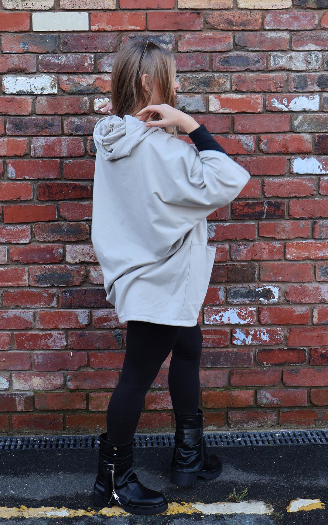 Lucille Batwing Hoodie | Taupe