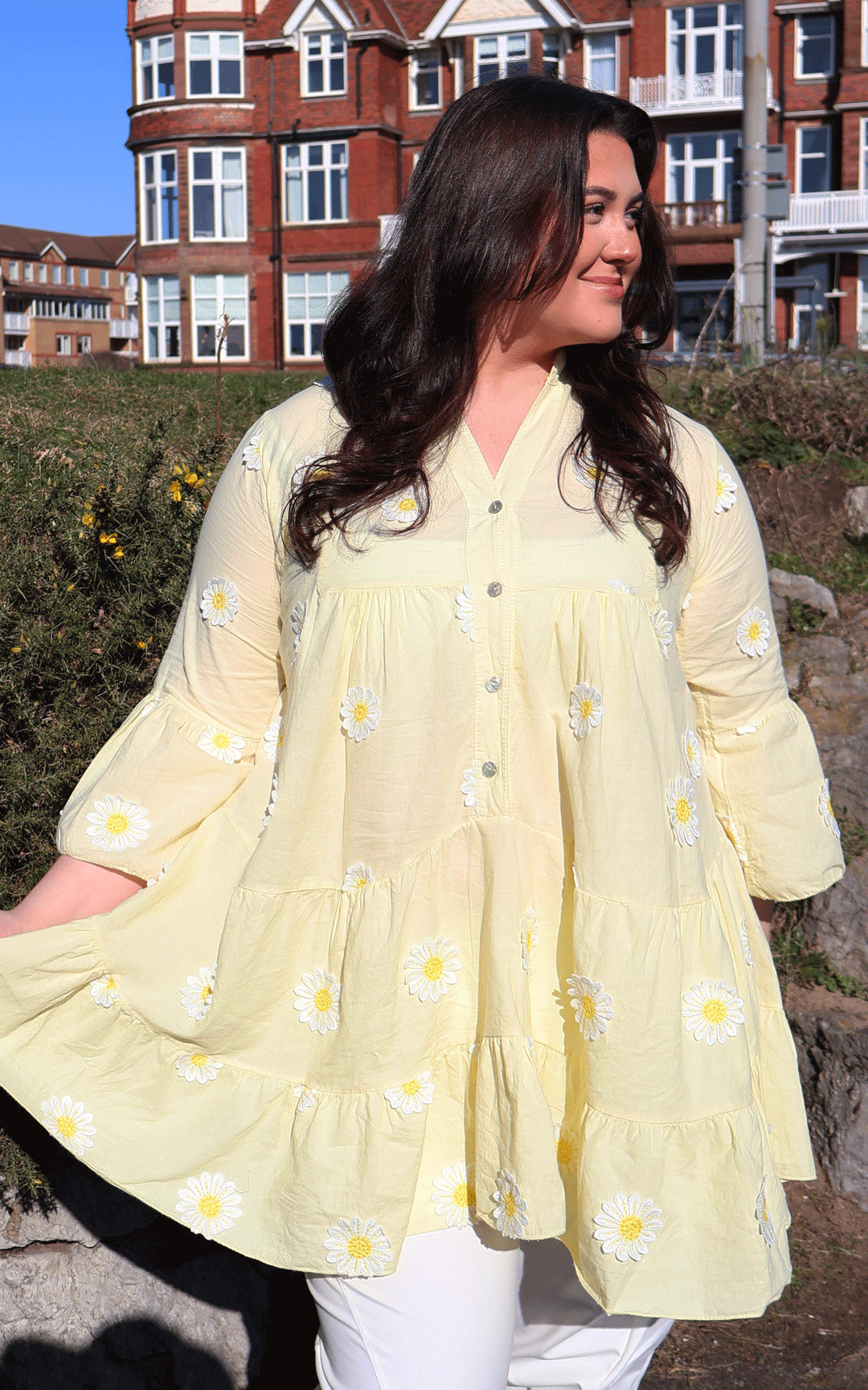 Daisy Smock Tunic | Yellow