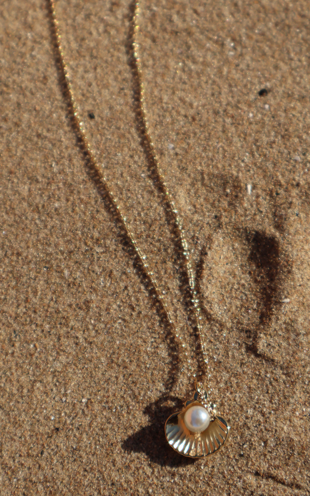 Pearl Seashell | Necklace | Gold