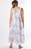 Isobel Sleeveless Dress | White & Navy