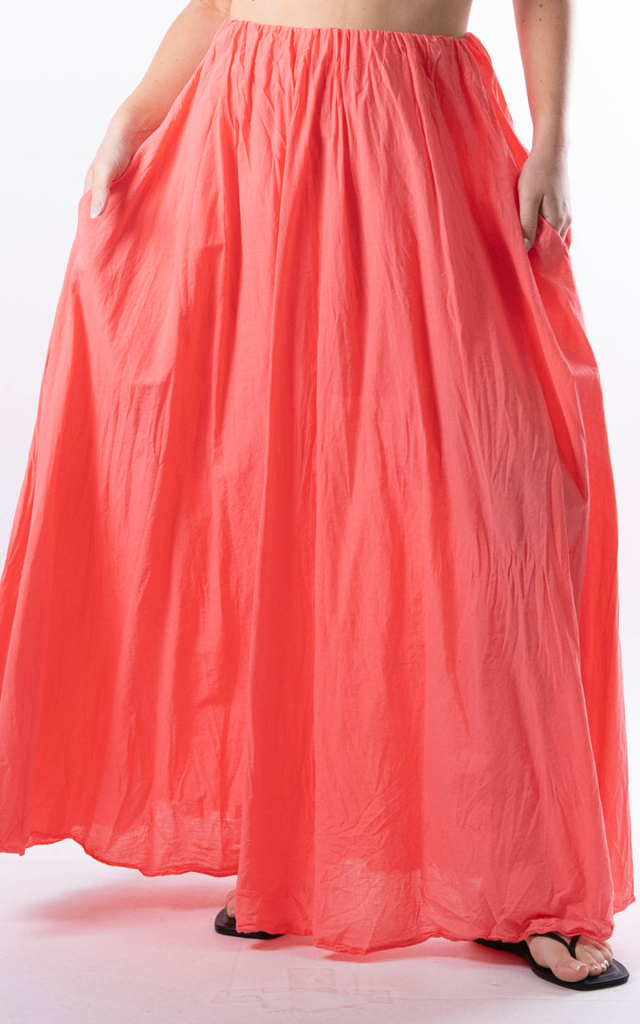 Jacinta Maxi Skirt | Coral