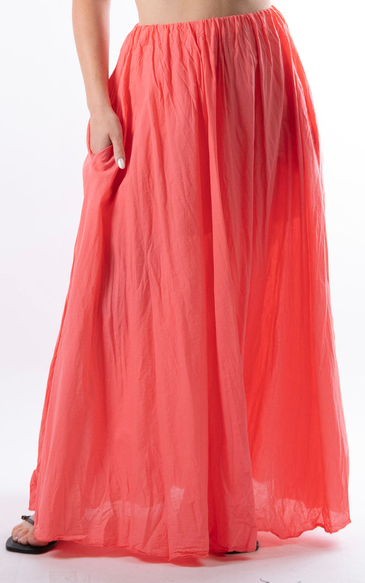 Jacinta Maxi Skirt | Coral