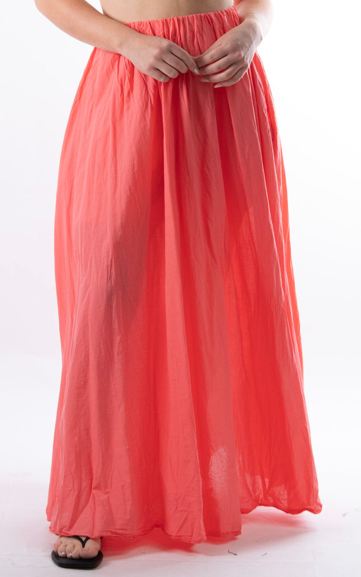 Jacinta Maxi Skirt | Coral
