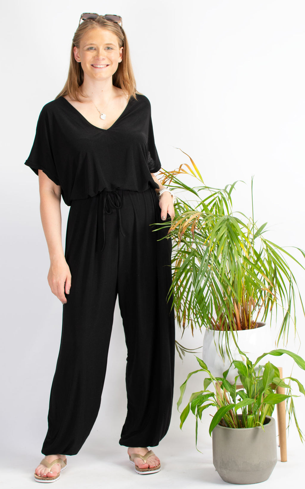 Jayden Jumpsuit | Plain | Black