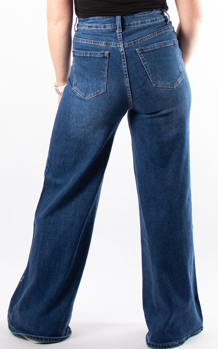 Jeans | Sparkle Wide Leg | Denim