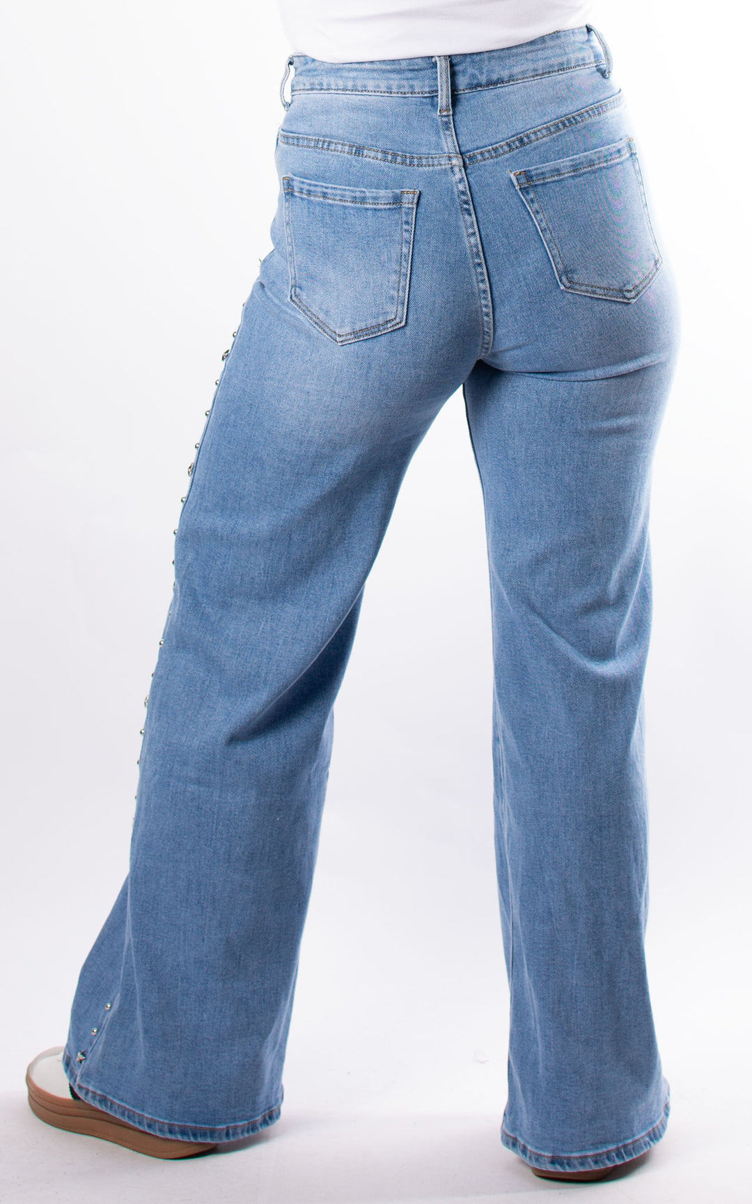 Jeans | Star and Stud Wide Leg | Light Wash