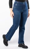 Jeans | Straight Leg | Buttons | Denim