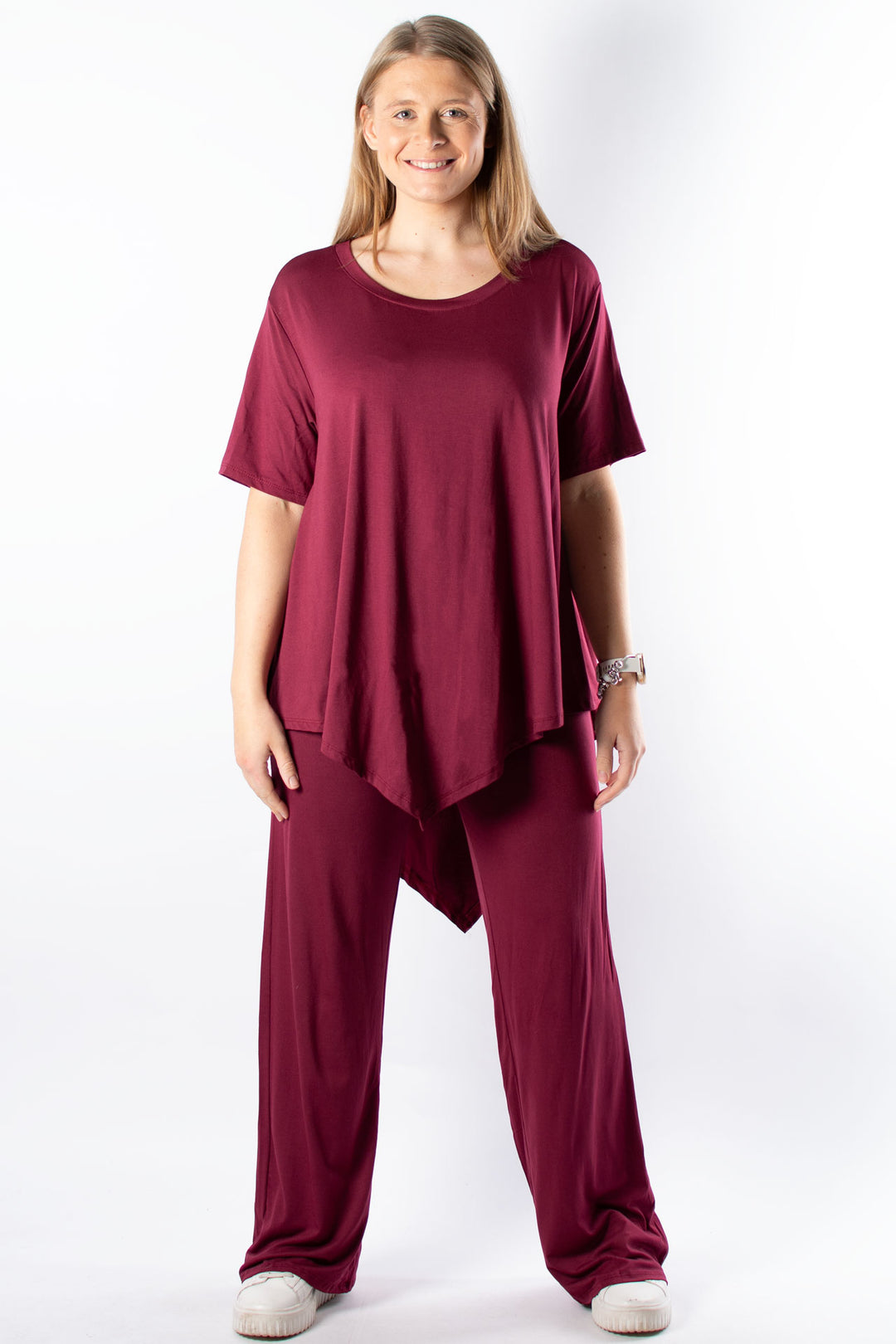 Jersey V T | Burgundy