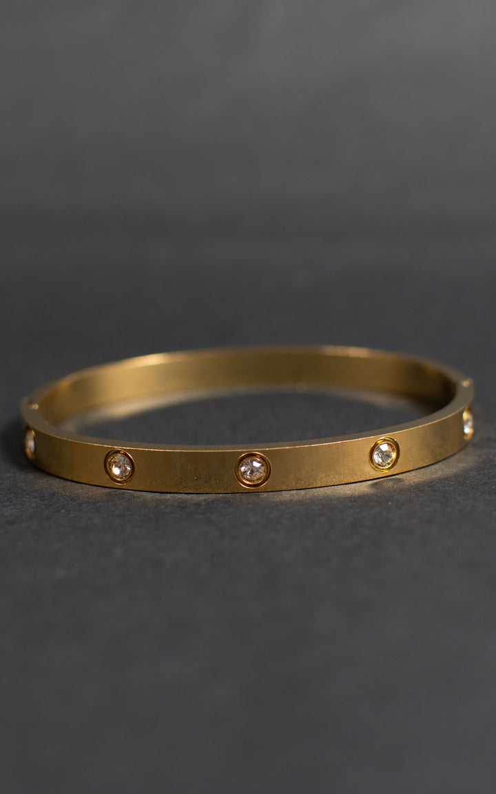 Jet Bracelet | Stud | Gold