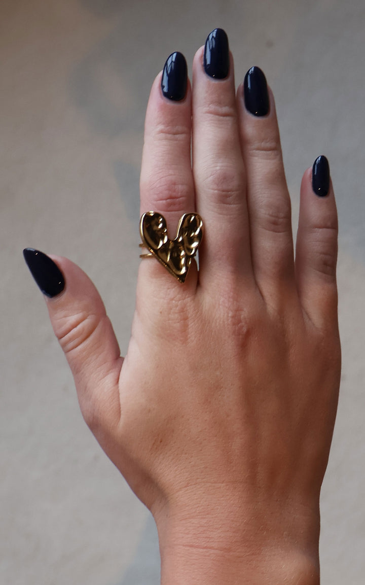 Jet Rings | Heart | Gold