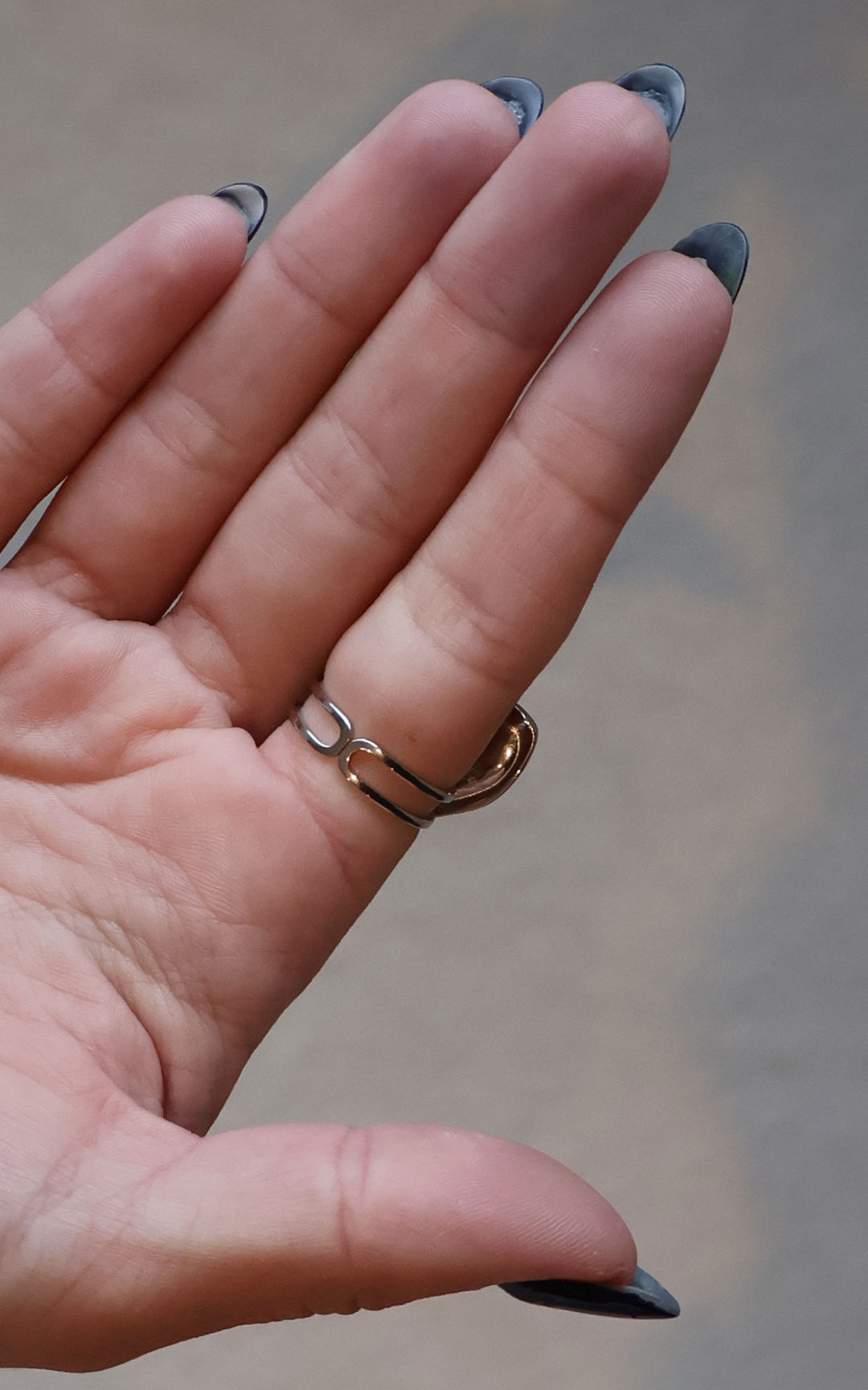 Jet Rings | Heart | Silver