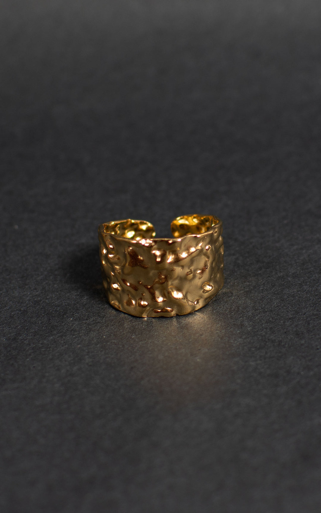 Jet Rings | Sm Hammered | Gold