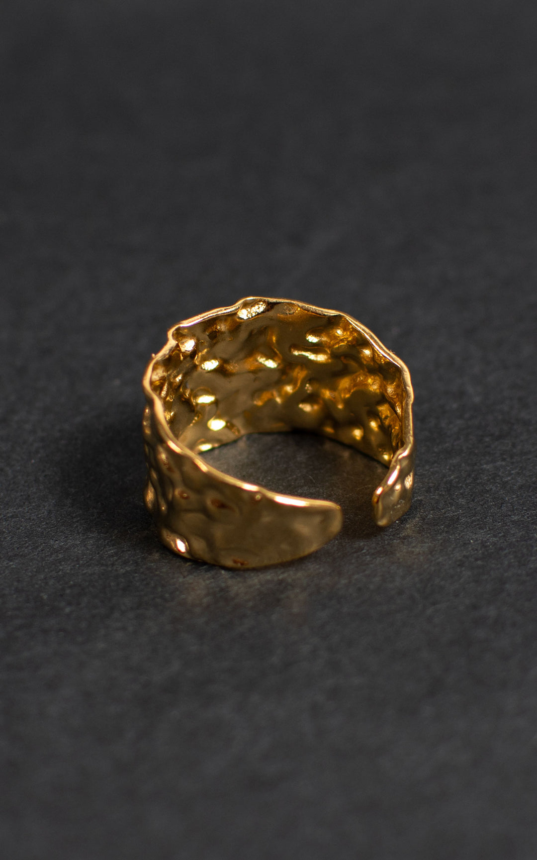 Jet Rings | Sm Hammered | Gold