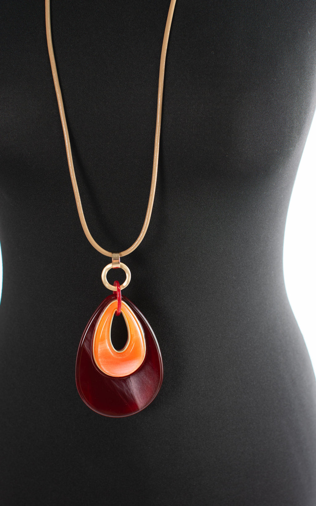 Jewellery | Orange & Red Drop